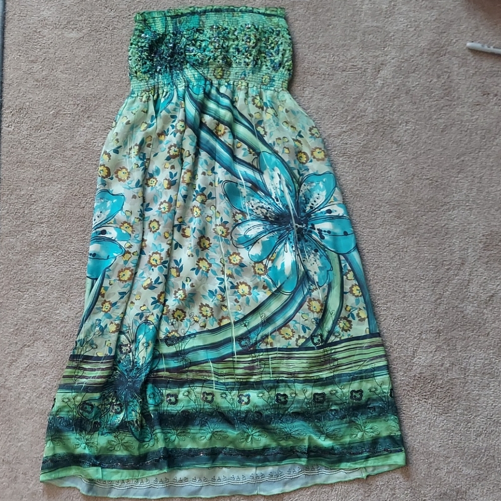 Lapis Halter Dress w/ Sequence 🍋🍋🍋
